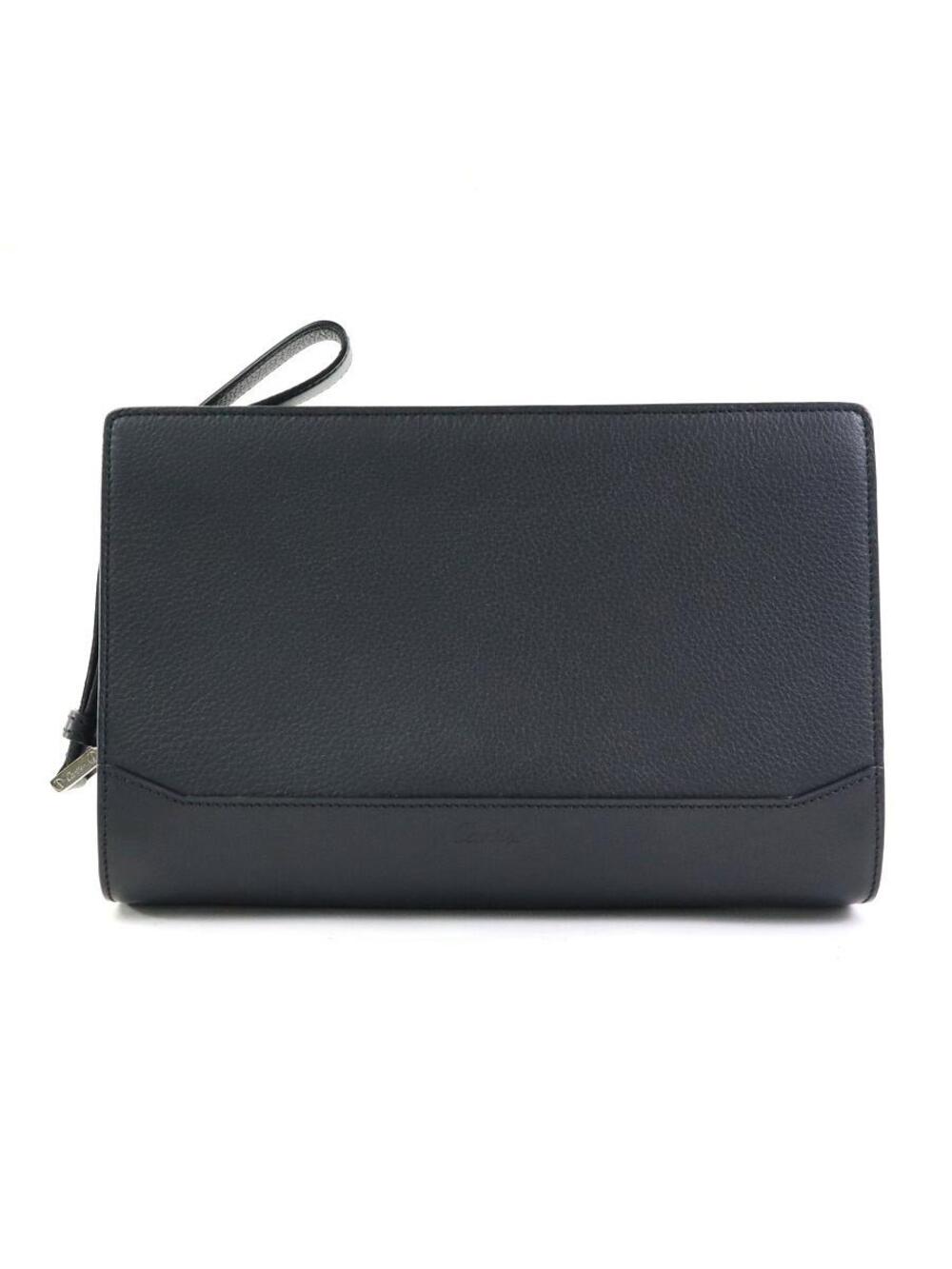 Auth Cartier Clutch Bag Black #366550C38B